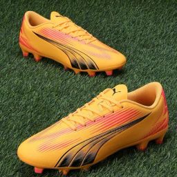 Puma Men's ULTRA PLAY FG/AG Yellow Football Shoes-picture-30
