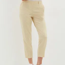 DOROTHY PERKINS Women Beige Slim Fit Trousers-image-39