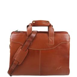 Metro Tan Solid Laptop Messenger Bag-image-31