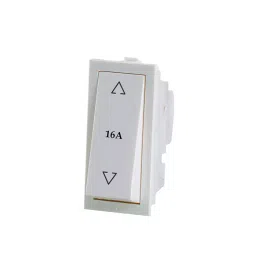 Rapid Stylish Rocker Switch 1 Module 16 Amp 2 Way White, R-2009 (Pack of 20)-picture-2