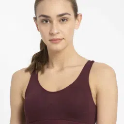 Jockey Purple Non Wired Non Padded Sports Bra-image-72