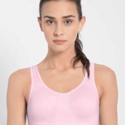 Jockey Pink Non Wired Non Padded Sports Bra-image-73