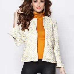 Sera White Cotton Printed Shrug-image-18