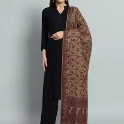 HANDICRAFT PALACE Women Paisley Woven Design Shawl-picture-32