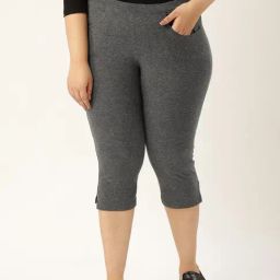 theRebelinme Grey Cotton Capris-image-60