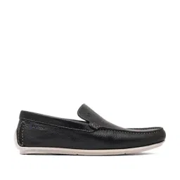 Ruosh Men's Macau Black Loafers-image-10