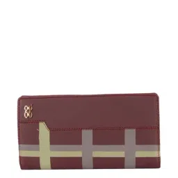 Baggit Maroon Printed Bi-Fold Wallet for Women-11
