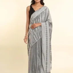 Suta Grey Printed Saree Without Blouse-image-73