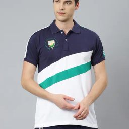 Beverly Hills Polo Club Navy & White Polo T-Shirt-image-29