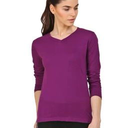 Appulse Purple Cotton Slim Fit T-Shirt-image-97