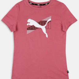 Puma Kids Power G Pink Cotton Logo T-Shirt-image-53