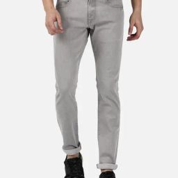 Passion Grey Slim Fit Lightly Washed Jeans-image-36