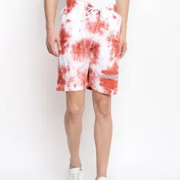 Belliskey Rust Regular Fit Tie - Dye Shorts-20