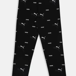 Puma Kids Essential+ Black Cotton Printed Tights-image-12