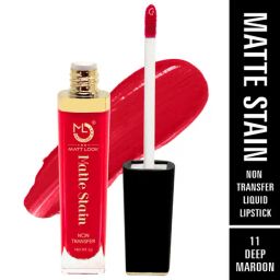Matt Look Matte Stain Non Transfer Liquid Lipstick 11 Deep Maroon - 6 gm-image-96
