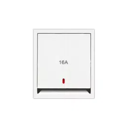 Cona StatuS 6 A Socket White With Shutter, 9716-1