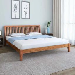 Nilkamal SLEEP Acacia Luxurious Queen Size Wooden Bed (78 x 60, Brown)-image-24
