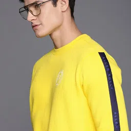 Allen Solly Men Yellow Solid Sweatshirt-picture-25