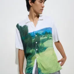 Nuon by Westside Green Nature-Inspired Relaxed-Fit Shirt-image-60