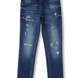 Pepe Jeans Boys Blue Distressed Jeans-image-7