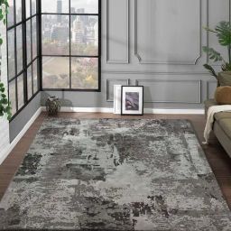 Obsessions Light Grey & Dark Grey Abstract Carpet - Medium-image-8