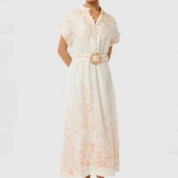 Forever New Coral Oxley Regular Fit Floral Print Dress-image-45