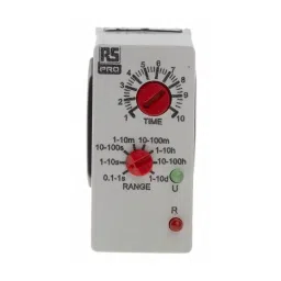 RS PRO Single Function Timer Relay Plug In Mount 12 - 240 V AC/DC DPDT Model No. 1785025-24