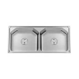 Hekken Double Bowl Kitchen Sink Combo Chef Pro Series 47x19x9 inch High Glass Finish Stainless Steel, hék-ChefPro-11948C-image-44