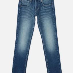 Pepe Jeans Kids Blue Solid Jeans-image-92