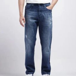 Rare Rabbit Blue Comfort Fit Solid Jeans-image-96