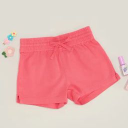 Pantaloons Junior Pink Lemonade Pink Shorts-image-41