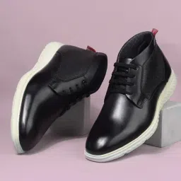 Bata Men's Black Derby Shoes-picture-38