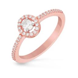 Malabar Gold and Diamonds 18k Rose Gold Diamond Ring for Women-picture-13