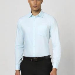 Van Heusen light-blue Geometric Shirts-image-33