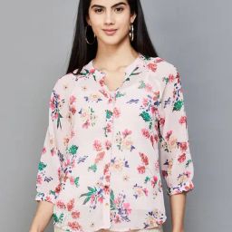 Code by Lifestyle Pink Printed Top With Camisole-image-30