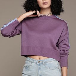 The Roadster Lifestyle Co. Acrylic Cropped Boxy Pullover-picture-51