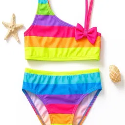 Bubble Berry Girls Multicolor Printed Swimsuit-picture-22