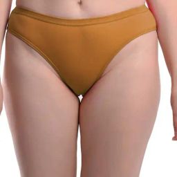 AROUSY Yellow Cotton Bikini Panty-image-3
