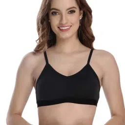 AROUSY Black Cotton Everyday Bra-picture-1