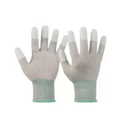 FORTUNER Finger Tip PU Coated Safety Hand Gloves White Size L, ESD-PU Finger Tip (Pack of 600 Pair)-picture-34