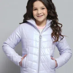 Monte Carlo Girls Self Design Lavender Collar Neck Full Sleeve Jacket-picture-37