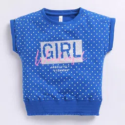 Ginie Polka Dot Print Extended Sleeves Cotton Top-picture-49