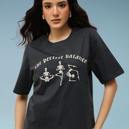Espresso Women Printed Pure Cotton Pockets T-shirt-image-73