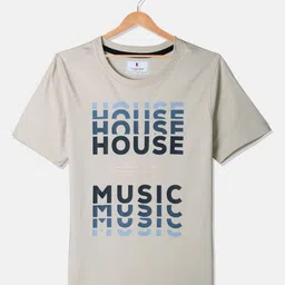 Octave Boys Typography Printed Round Neck Cotton T-shirt-13