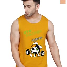 SLOWLORIS Men Pack of 2 Printed Bio-Wash Combed Cotton Innerwear Gym Vest-picture-2