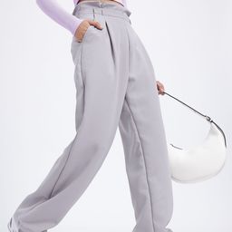 glitchez Women Elevated Ease High-Rise Pleated Trousers-image-36