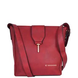 Giordano Red Textured Medium Sling Handbag-image-71