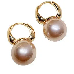 ONUYX Circular Pearl Hoop Earrings-14