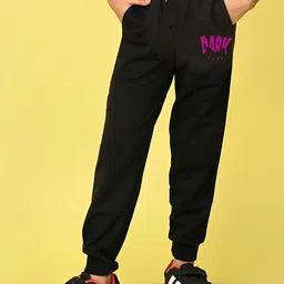 NUSYL Girls Cotton Mid Rise Joggers-image-87