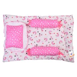 Toddylon Baby Bedding Set New Born Mattress Gaddi with Pillow & Bolsters - Pink-image-53